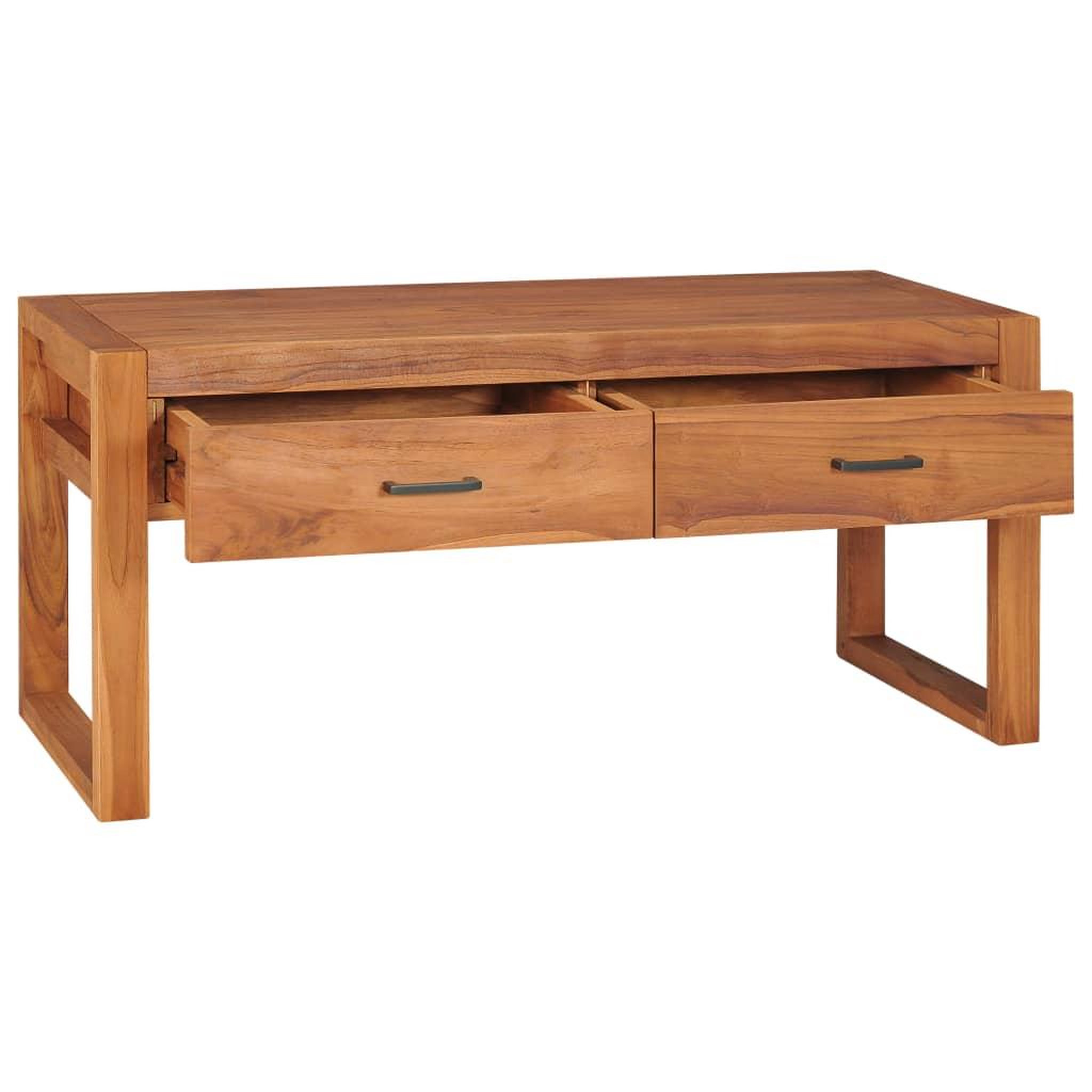 Voir la diapositive 2 : VIDAXL Meuble TV 100x40x45 cm Bois de teck
