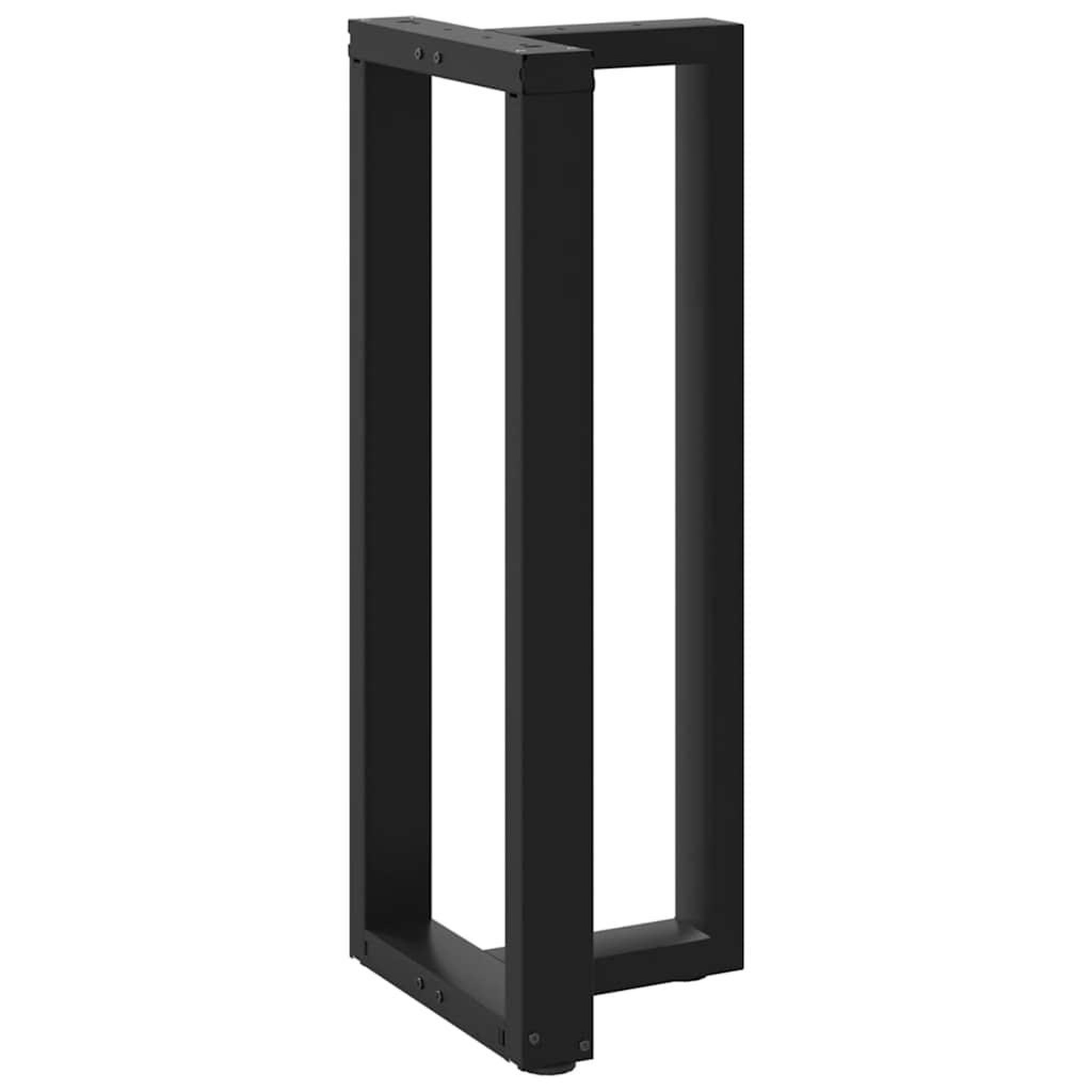 Voir la diapositive 4 : VIDAXL Pieds de table de bar forme de T 2 pcs noir 50x35x(100-101) cm