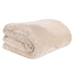 Paris Prix Plaid  Nid d'Abeille Sherpa  180x220cm Beige