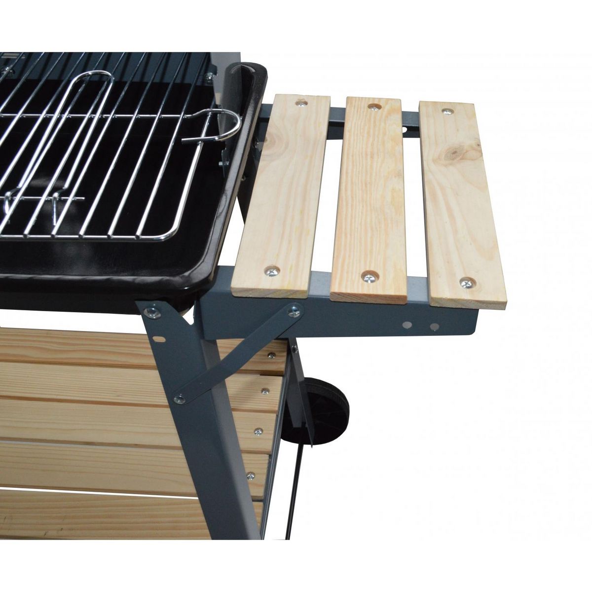 CONCEPT USINE Barbecue mobile au charbon de bois 48 x 28 cm BUFFALO