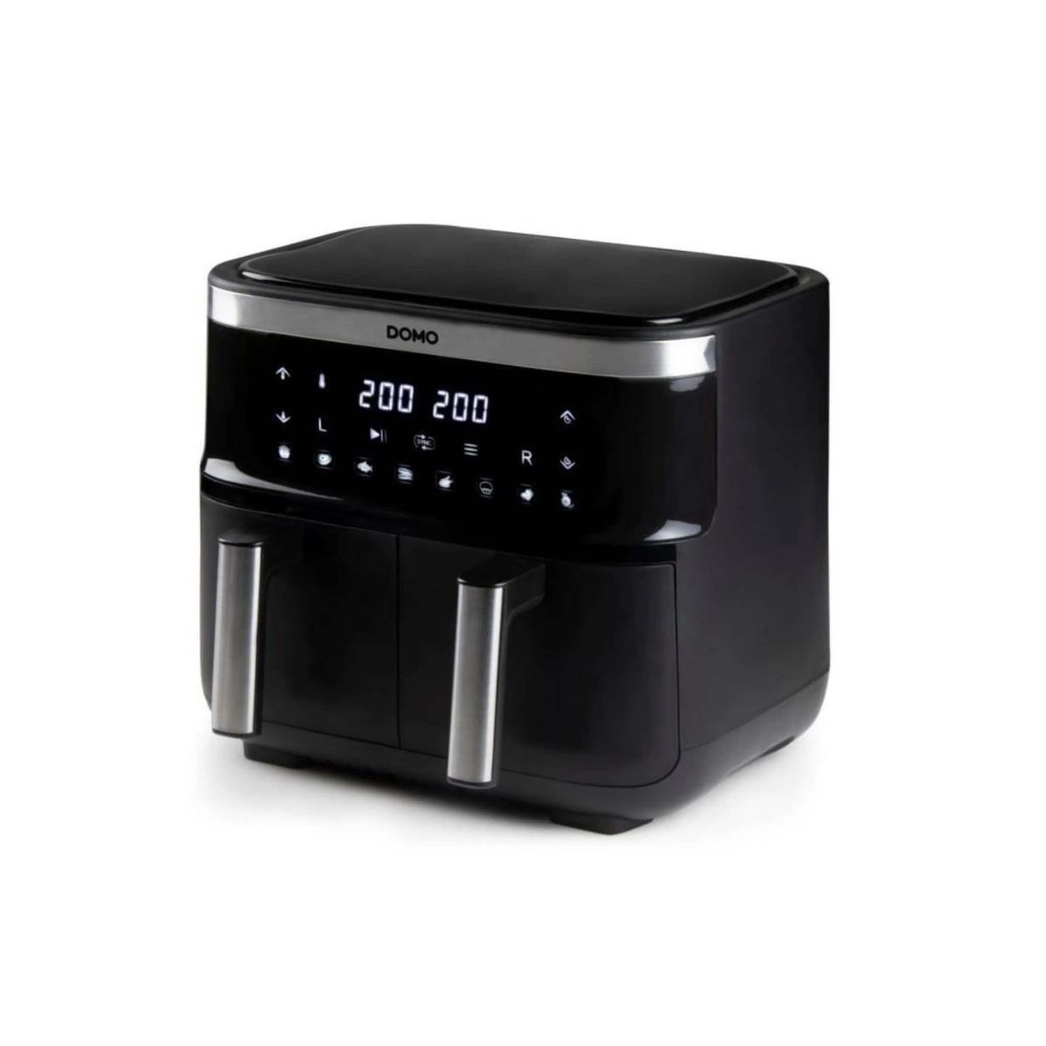 Domo Friteuse sans huile 2x4l 2850w noir - do537fr