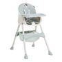 Voir la diapositive 2 : BEBELISSIMO BEBELISSIMO - Chaise Haute Bébé Evolutive -dès 6 mois jusqu'à 20kg -Disco Pinguin - hauteur réglable - vert