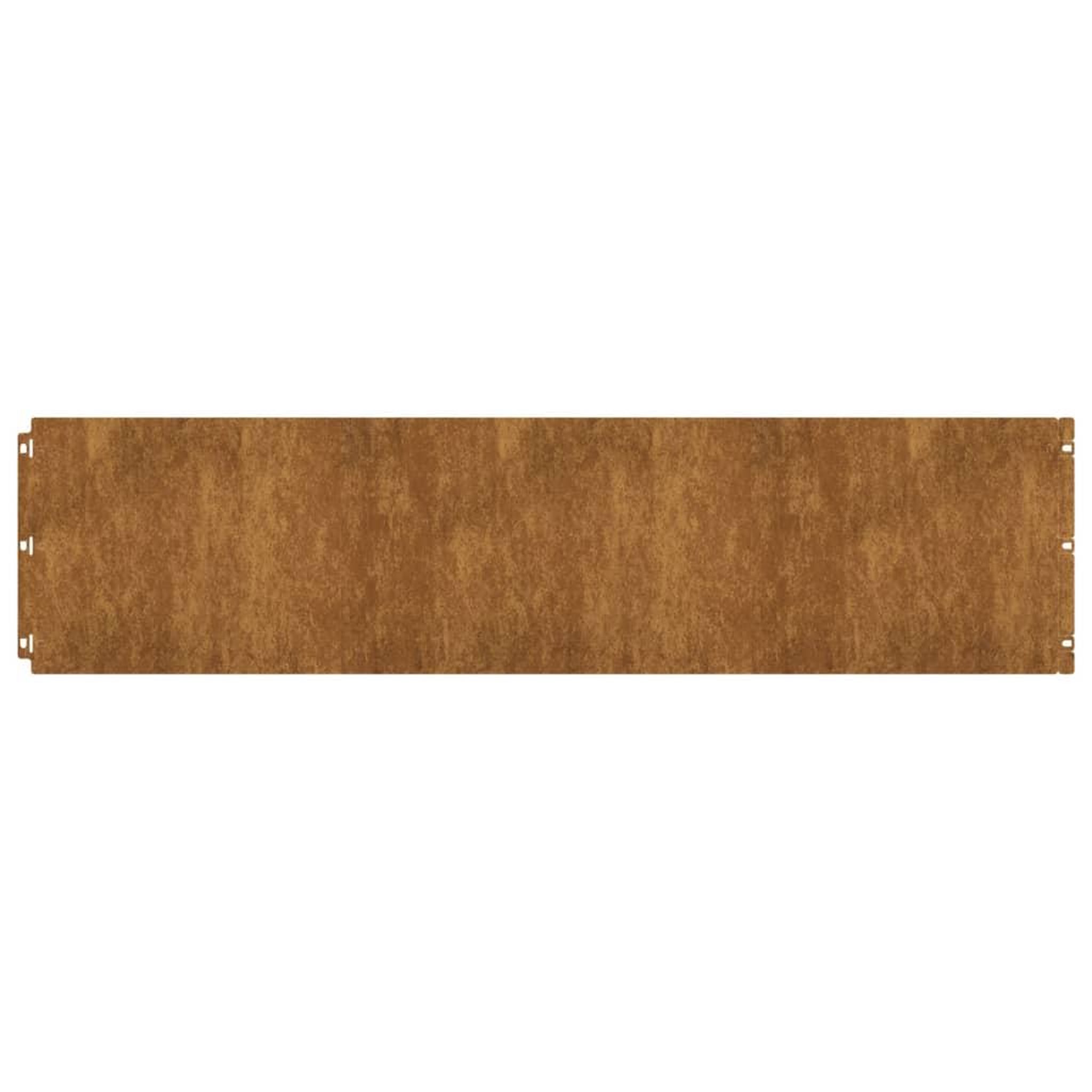 Voir la diapositive 3 : VIDAXL Bordures de pelouse 10 pcs 25x103 cm acier corten flexible