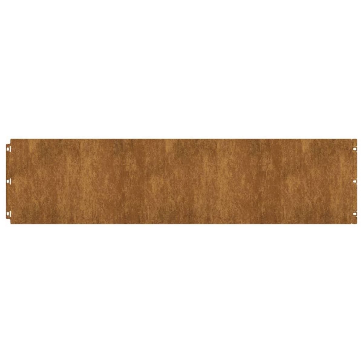VIDAXL Bordures de pelouse 10 pcs 25x103 cm acier corten flexible