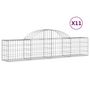 Voir la diapositive 2 : VIDAXL Paniers a gabions arques 11 pcs 200x30x40/60 cm Fer galvanise