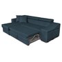 Voir la diapositive 5 : Canapé d'angle convertible réversible 5 places avec niche de rangement fixe à droite tissu STYL 