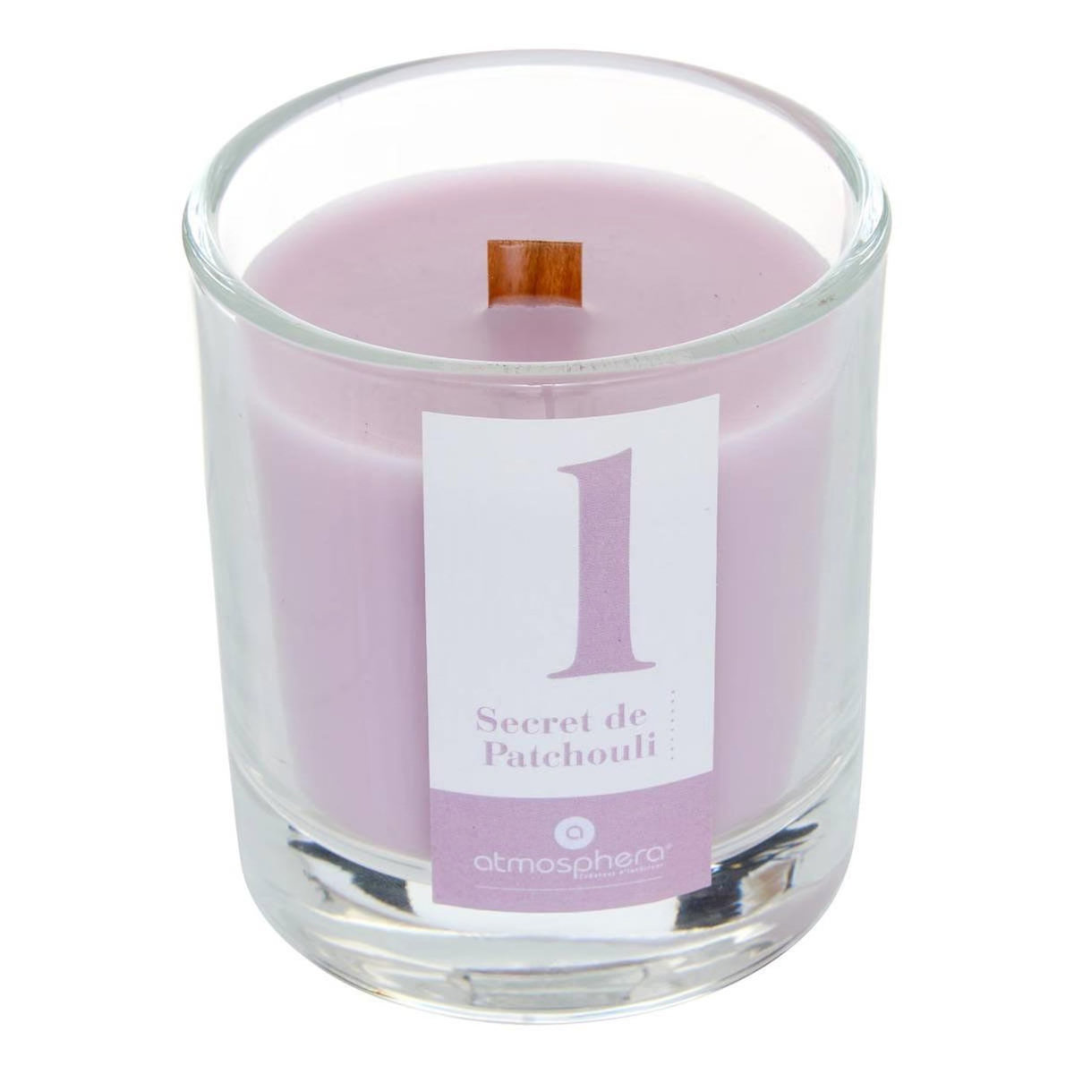 ATMOSPHERA Bougie Parfumée en Verre  Numia  180g Secret de Patchouli