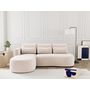 Voir la diapositive 1 : LISA DESIGN Mahina - canapé d'angle gauche 4 places convertible avec coffre en velours côtelé