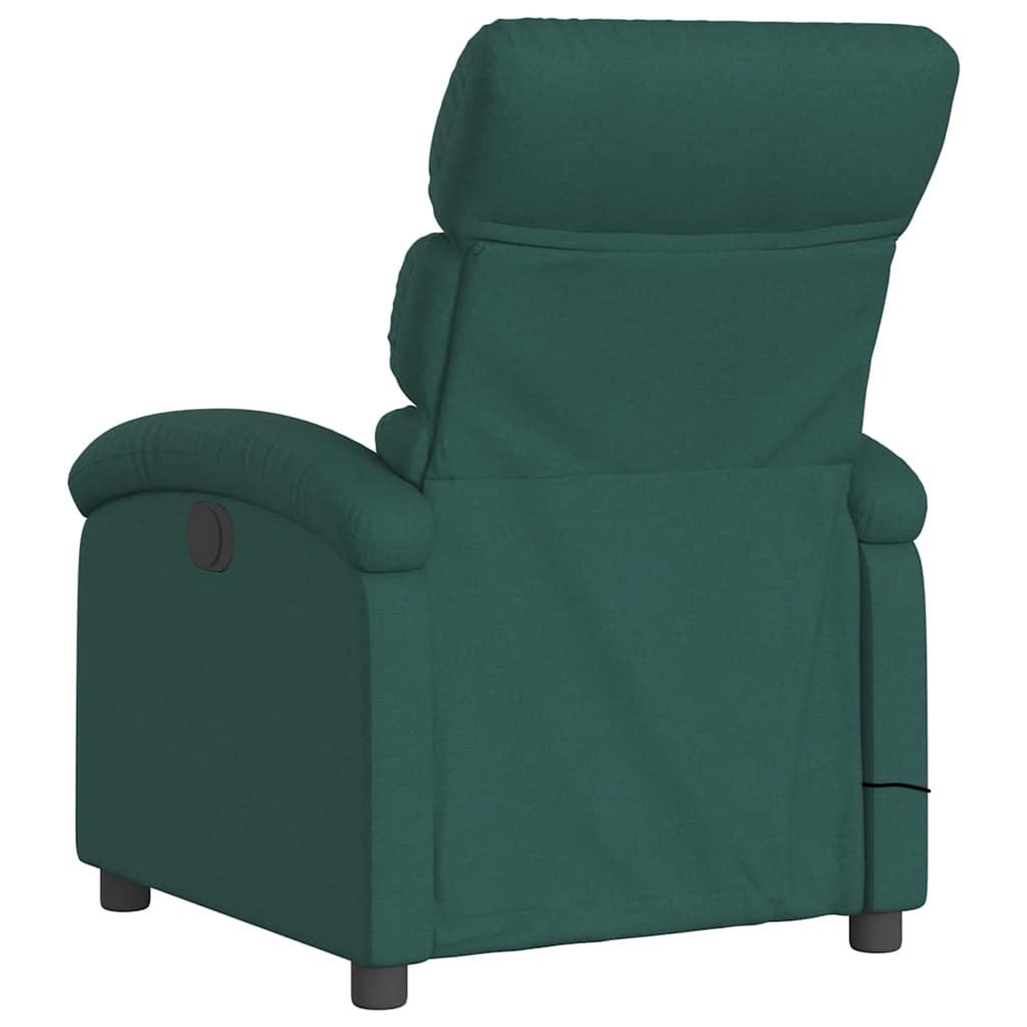 Voir la diapositive 5 : VIDAXL Fauteuil de massage inclinable electrique Vert fonce Tissu