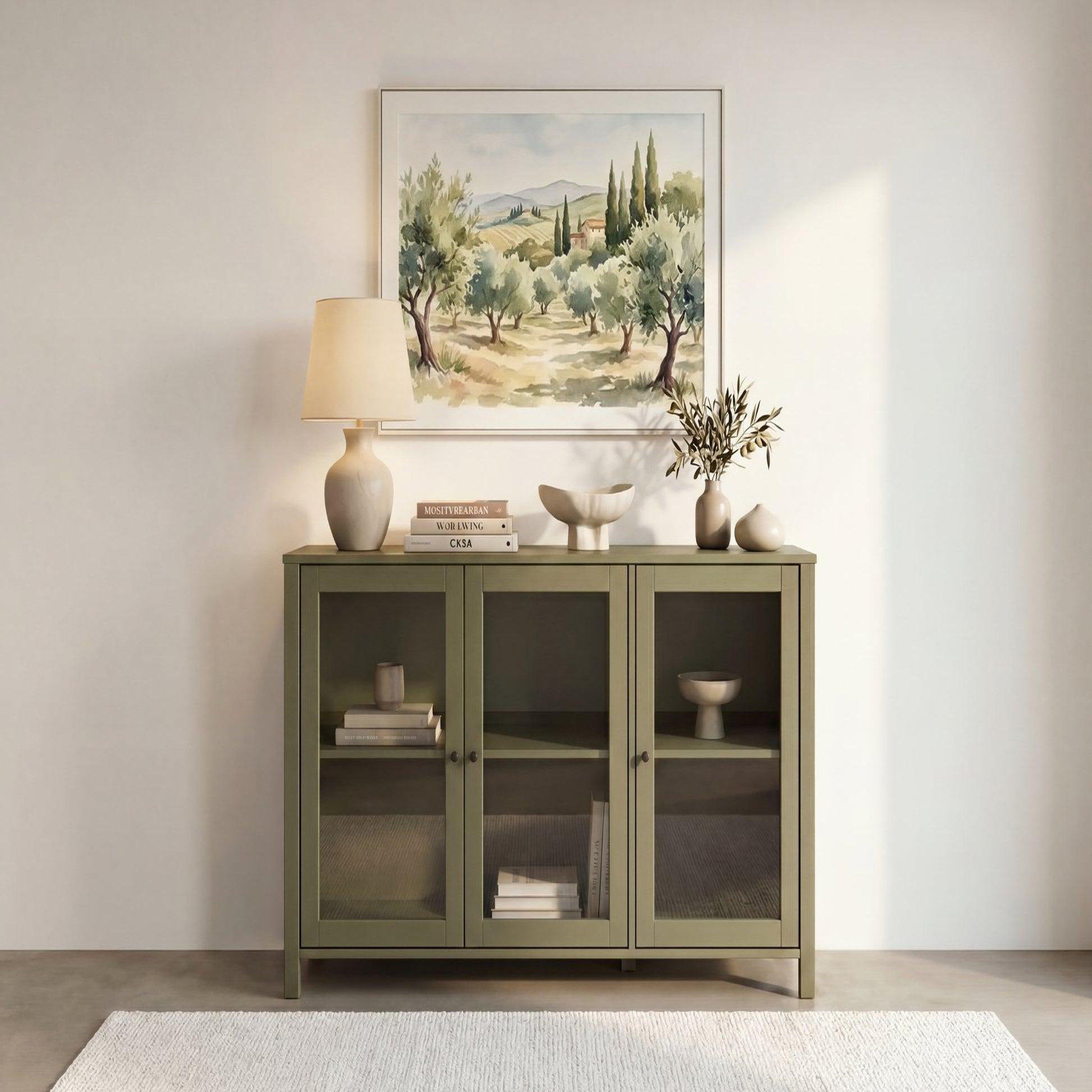 Voir la diapositive 2 : CASANOVA PARIS Eve - buffet 142cm en pin vert
