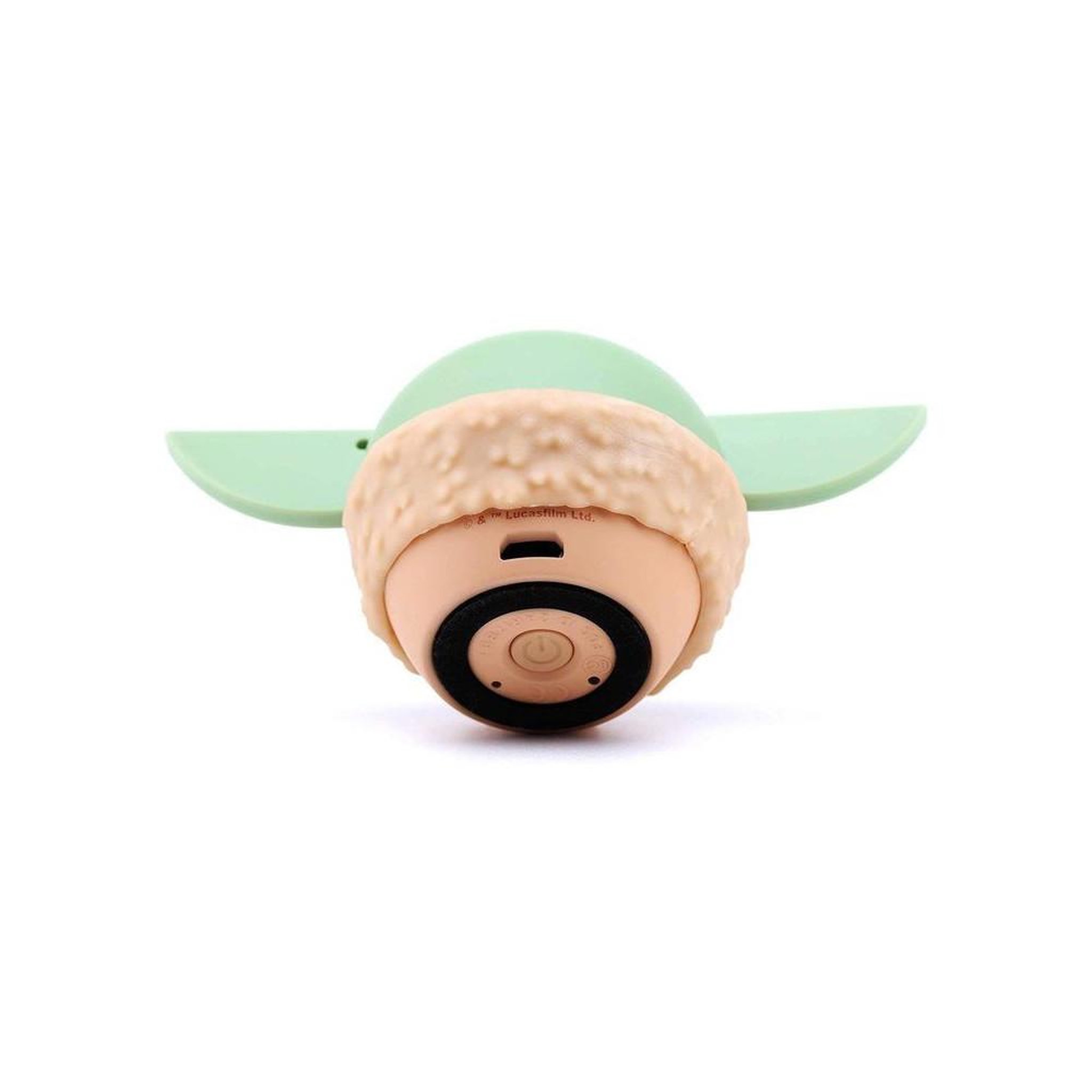 Voir la diapositive 4 : OTL TECHNOLOGIES Enceinte bluetooth enfant rechargeable à micro usb, design personnage style yoda vert et beige, autonomie >4 h, jumelage stéréo sans fil de 2 enceintes