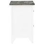 Voir la diapositive 5 : VIDAXL Table de chevet Gris et blanc 38x28x45 cm Bois de Paulownia