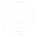 ATMOSPHERA Guirlande Lumineuse  40 Led Blanc Chaud  395cm Chrome