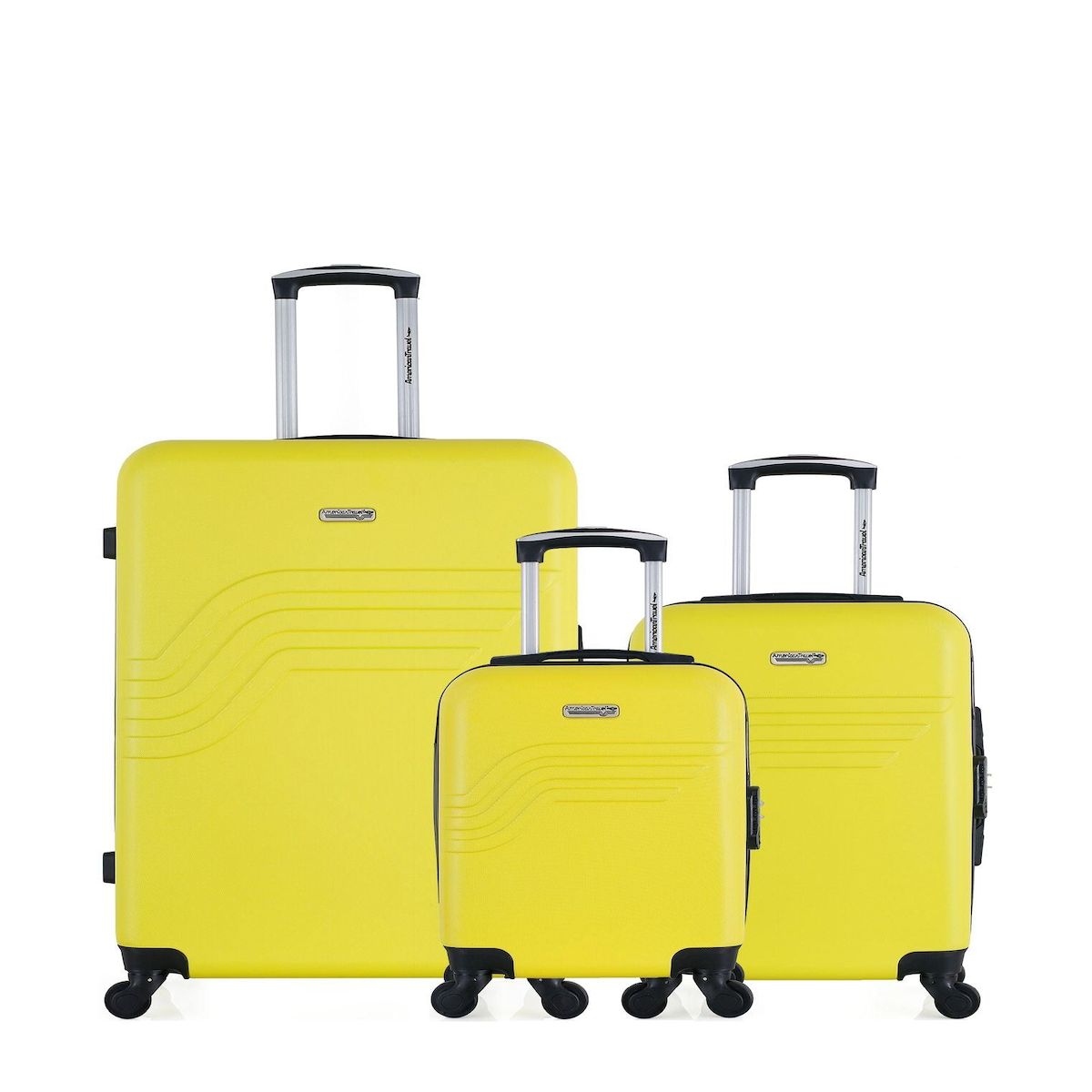 AMERICAN TRAVEL AMERICAN TRAVEL - LOT DE 3 - Valises grand format, cabine et cabine XXS QUEENS