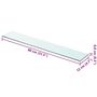 Voir la diapositive 4 : VIDAXL Panneaux d'etagere 2 pcs Verre Transparent 80 x 12 cm