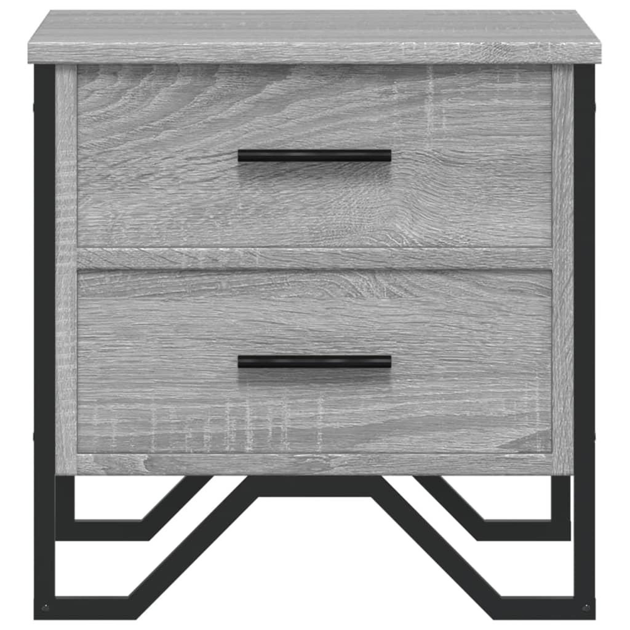Voir la diapositive 5 : VIDAXL Table de chevet sonoma gris 40x41x40 cm bois d'ingenierie