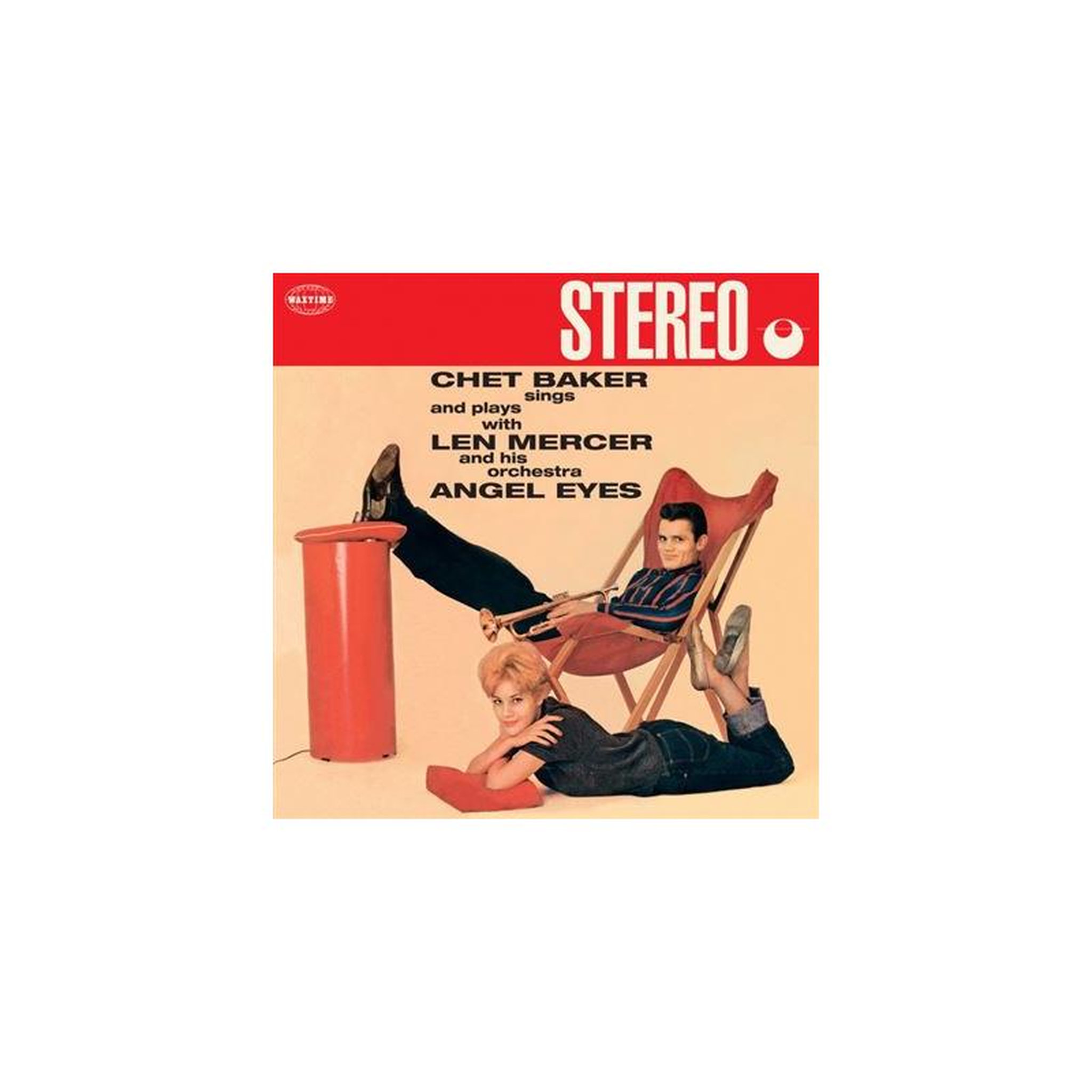 Vinyle 33 tr/min rouge 30 cm stéréo “angel eyes” – chet baker (1 disque)