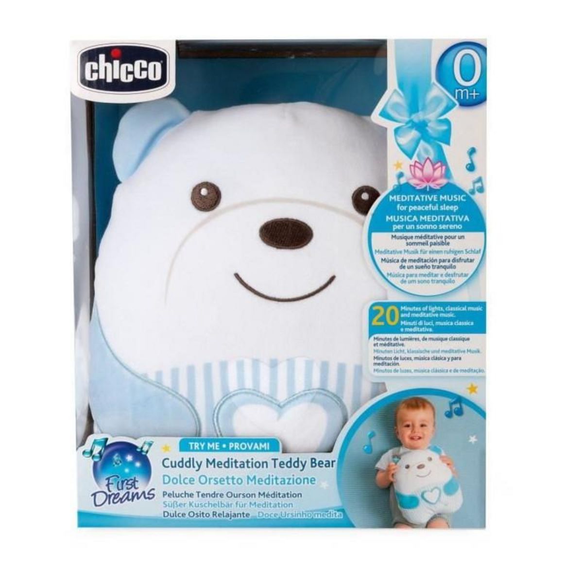 CHICCO Peluche Chicco Doudou Relaxant bleu