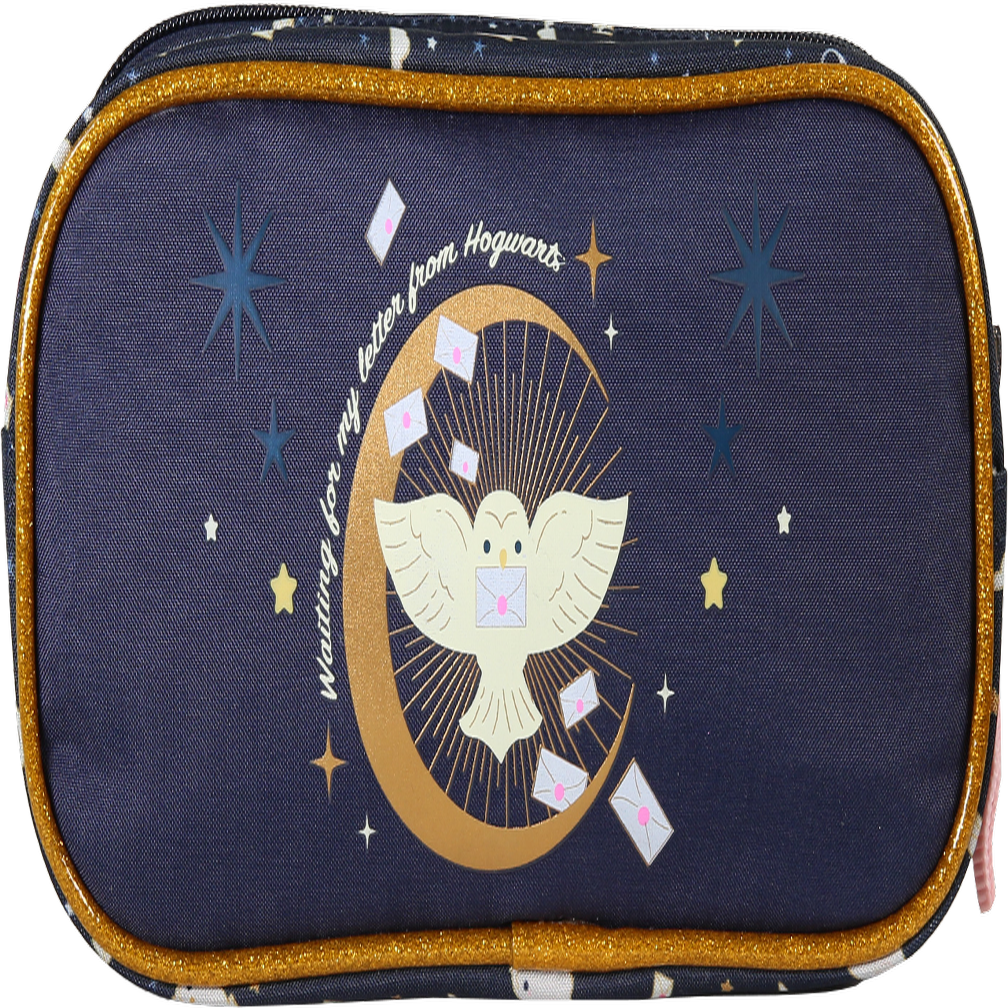 Bagtrotter Harry Potter - Trousse scolaire enfant - Bleu Marine/Doré - 2 Compartiments