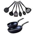 Fackelmann Set de 2 woks de 20 et 28 cm et 6 ustensiles Fackelmann Brandao