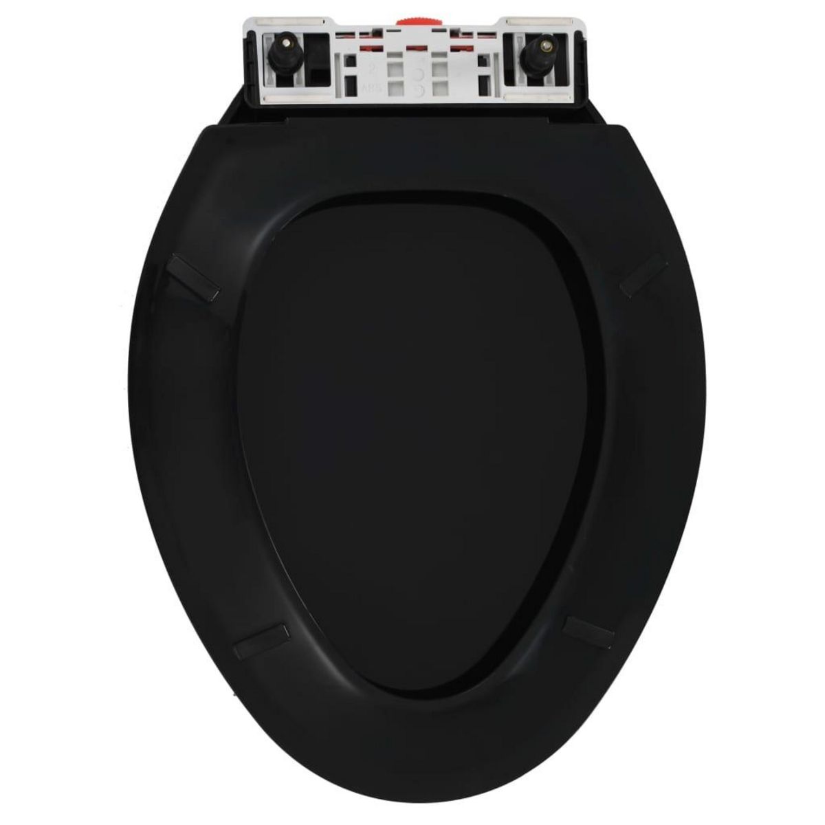 VIDAXL Abattant WC a fermeture en douceur Liberation rapide Noir