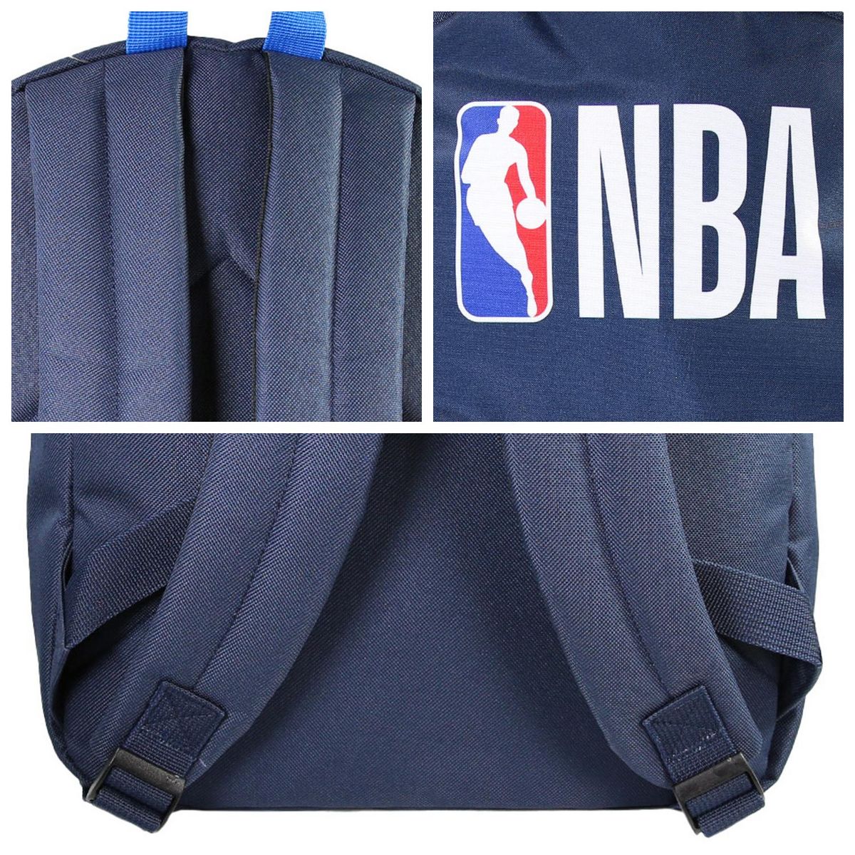 Bagtrotter Bagtrotter - NBA - Basketball - Sac à Dos Scolaire -  Marine - 1 Compartiment Zippé - 1 Poche Zippée - 29x13x40cm - Bretelles Matelassées - Dos Matelassé - Matière Polyester - Sac à Dos Scolaire Primaire et Secondaire
