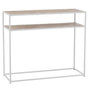 Voir la diapositive 1 : Paris Prix Console Design  Miraza  100cm Naturel & Blanc