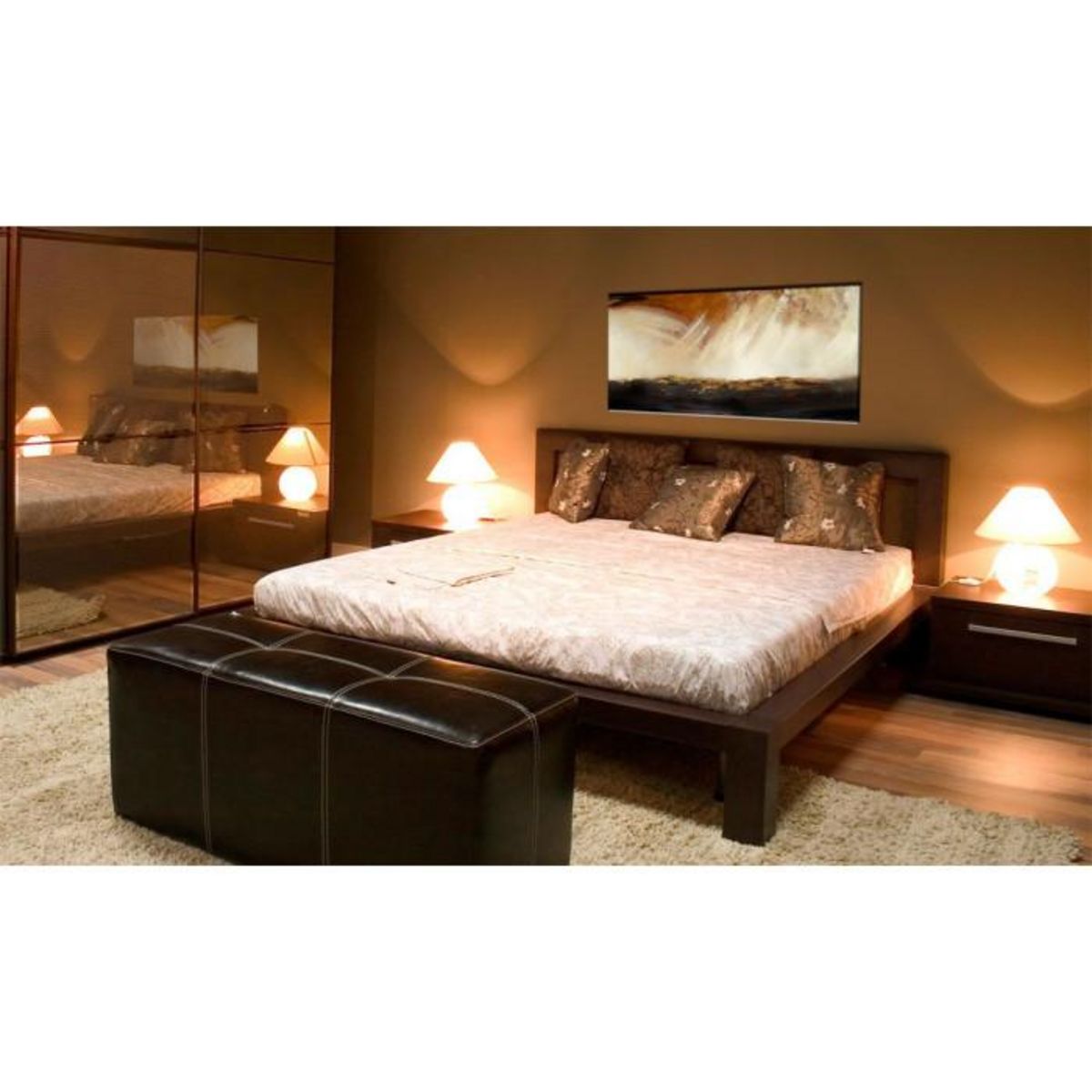 Paris Prix Tableau Peint à la Main  Tempête  40x100cm