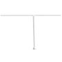 Voir la diapositive 2 : VIDAXL Jeu de poteaux d'auvent blanc 450x245 cm fer