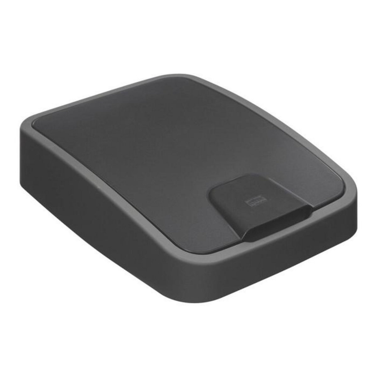 FIVE Poubelle de Cuisine  2 Ouvertures  25L Gris & Noir