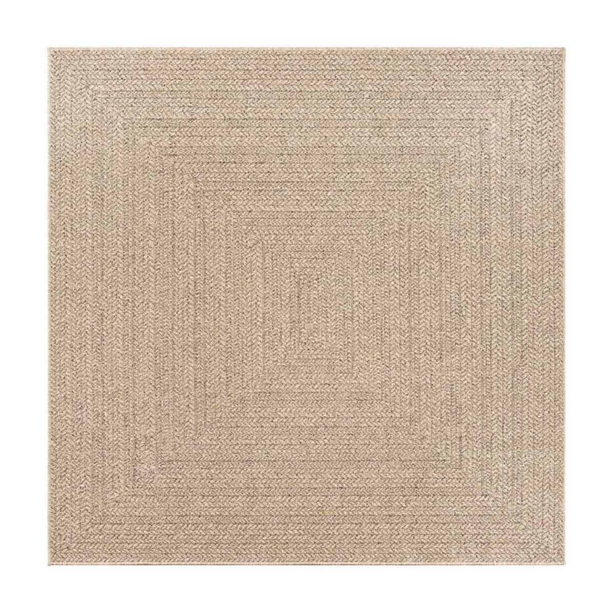 VIDAXL Tapis ZIZUR 120x120 cm aspect de jute interieur et exterieur
