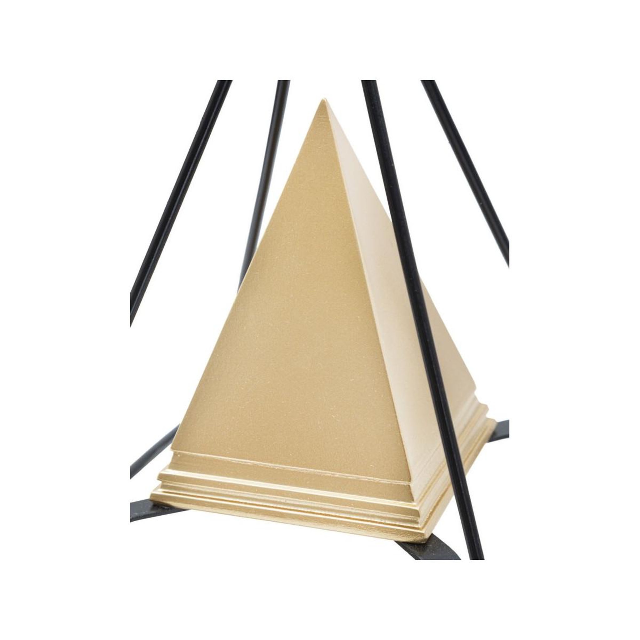 Voir la diapositive 3 : Paris Prix Pyramide déco design  ellios  19cm or