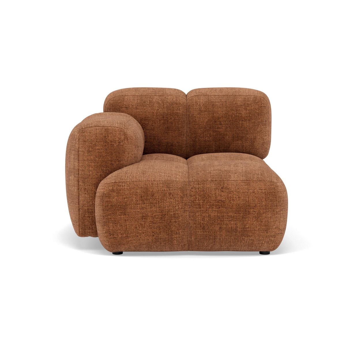 LISA DESIGN Grace - module d'assise gauche en velours texturé