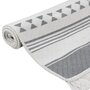 VIDAXL Tapis Gris et blanc 120x180 cm Coton