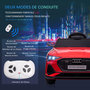 Voir la diapositive 5 : HOMCOM Voiture véhicule électrique enfant e-tron Sportback S line 12 V - V. max. 8 Km/h - effets sonores, lumineux - télécommande, port USB, MP3 - rouge