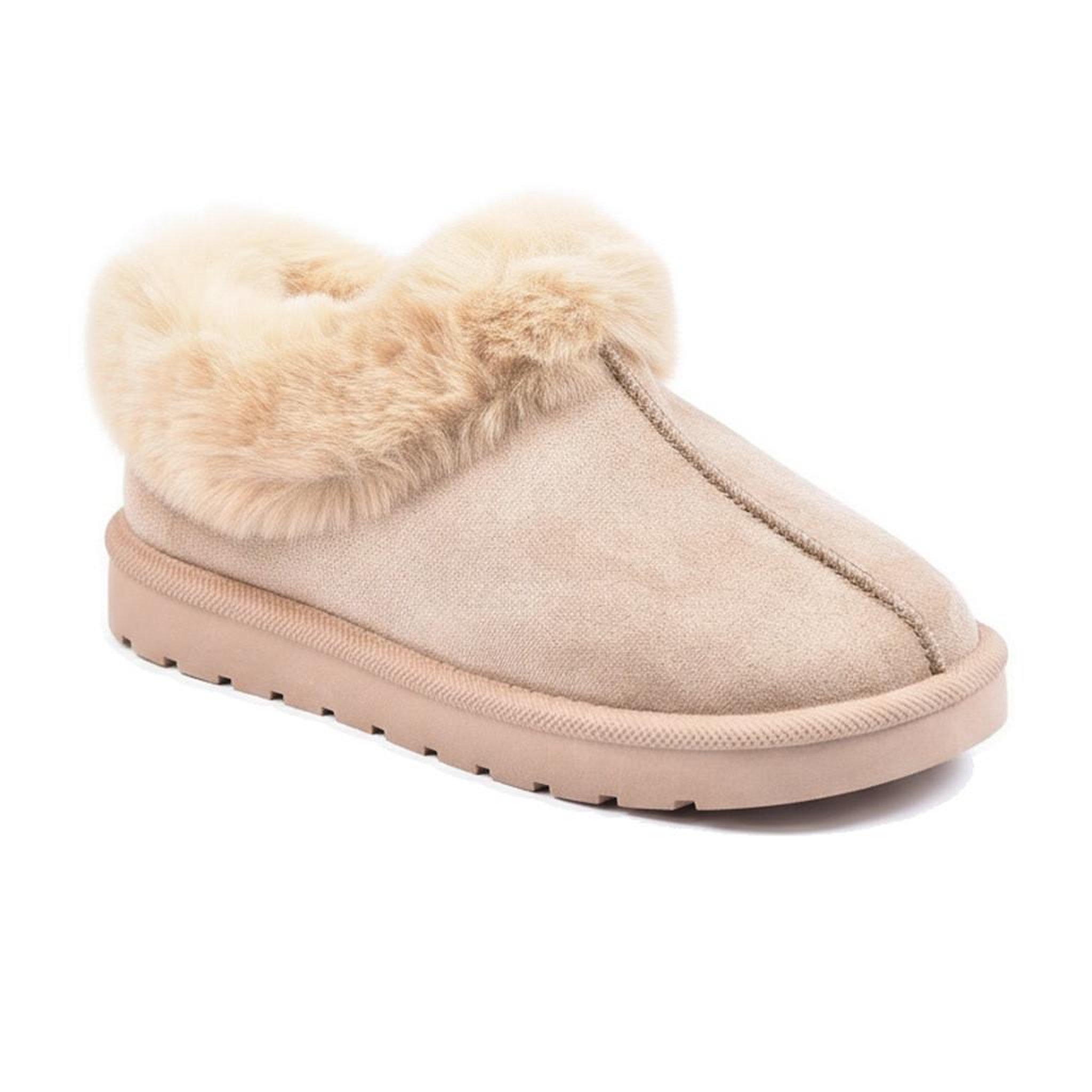 Voir la diapositive 1 : OZABI OZABI Pantoufles Femme Hiver Scandinave, Semelle Crantée Intérieur Extérieur