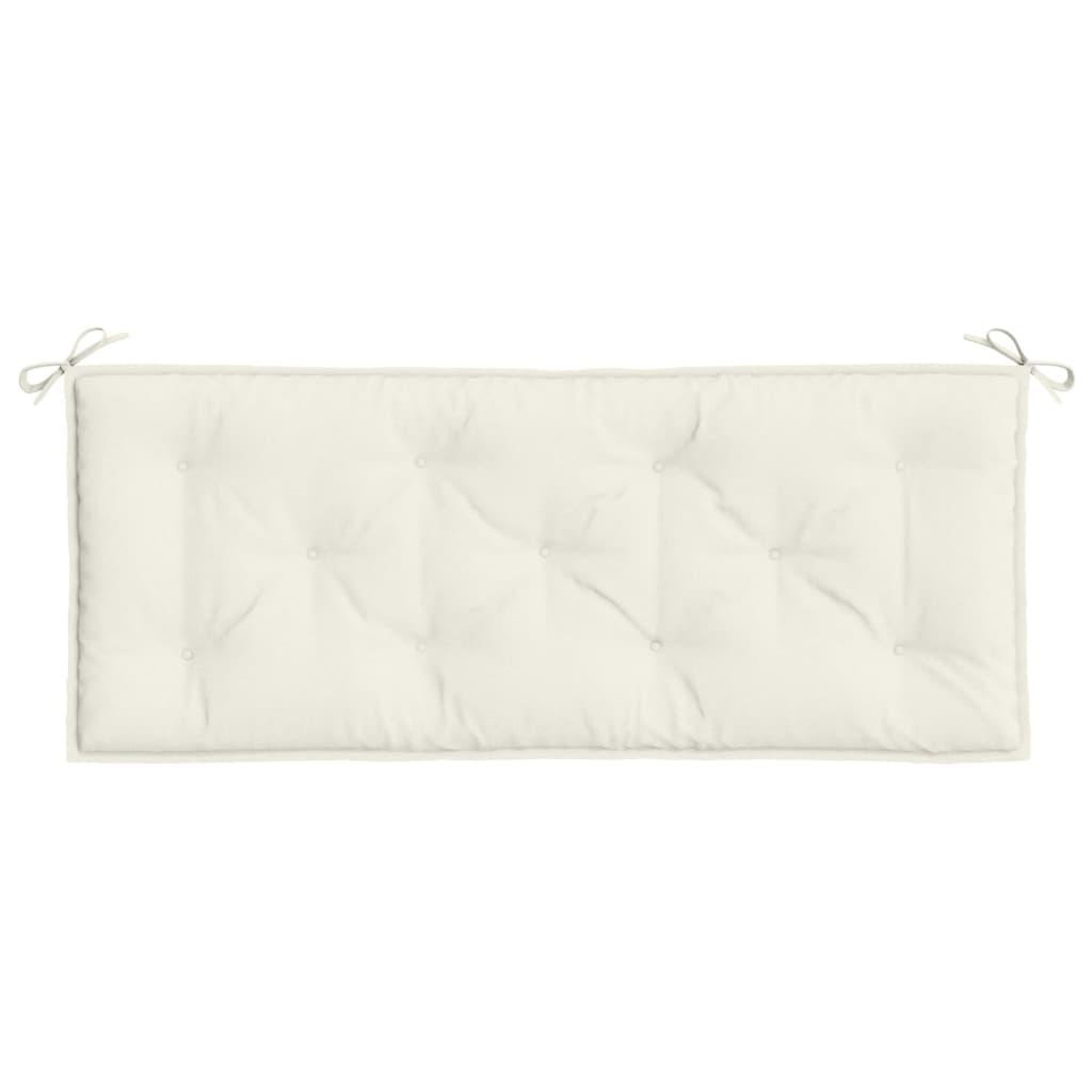 Voir la diapositive 4 : VIDAXL Coussin de banc de jardin creme melange 120x50x7 cm tissu