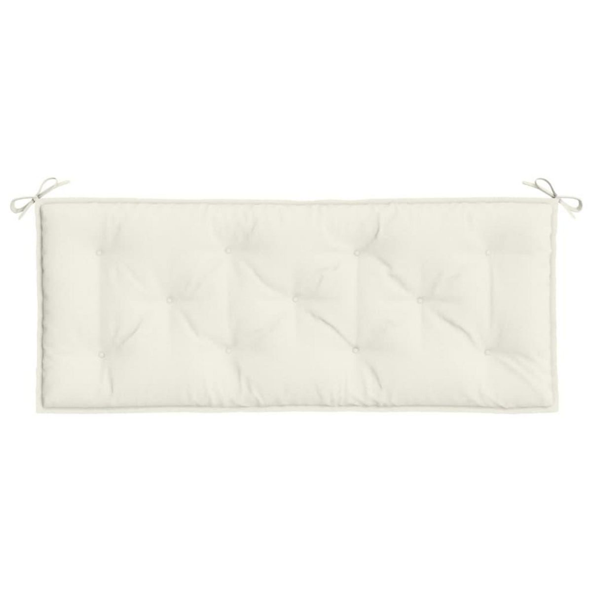 VIDAXL Coussin de banc de jardin creme melange 120x50x7 cm tissu