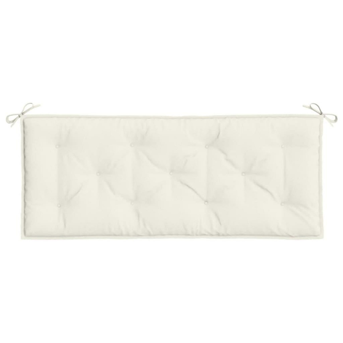VIDAXL Coussin de banc de jardin creme melange 120x50x7 cm tissu