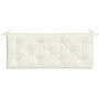 Voir la diapositive 4 : VIDAXL Coussin de banc de jardin creme melange 120x50x7 cm tissu
