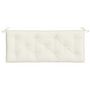 Voir la diapositive 4 : VIDAXL Coussin de banc de jardin creme melange 120x50x7 cm tissu