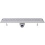 Voir la diapositive 5 : VIDAXL Drain de douche lineaire 2 pcs Ligne 630x140mm Acier inoxydable