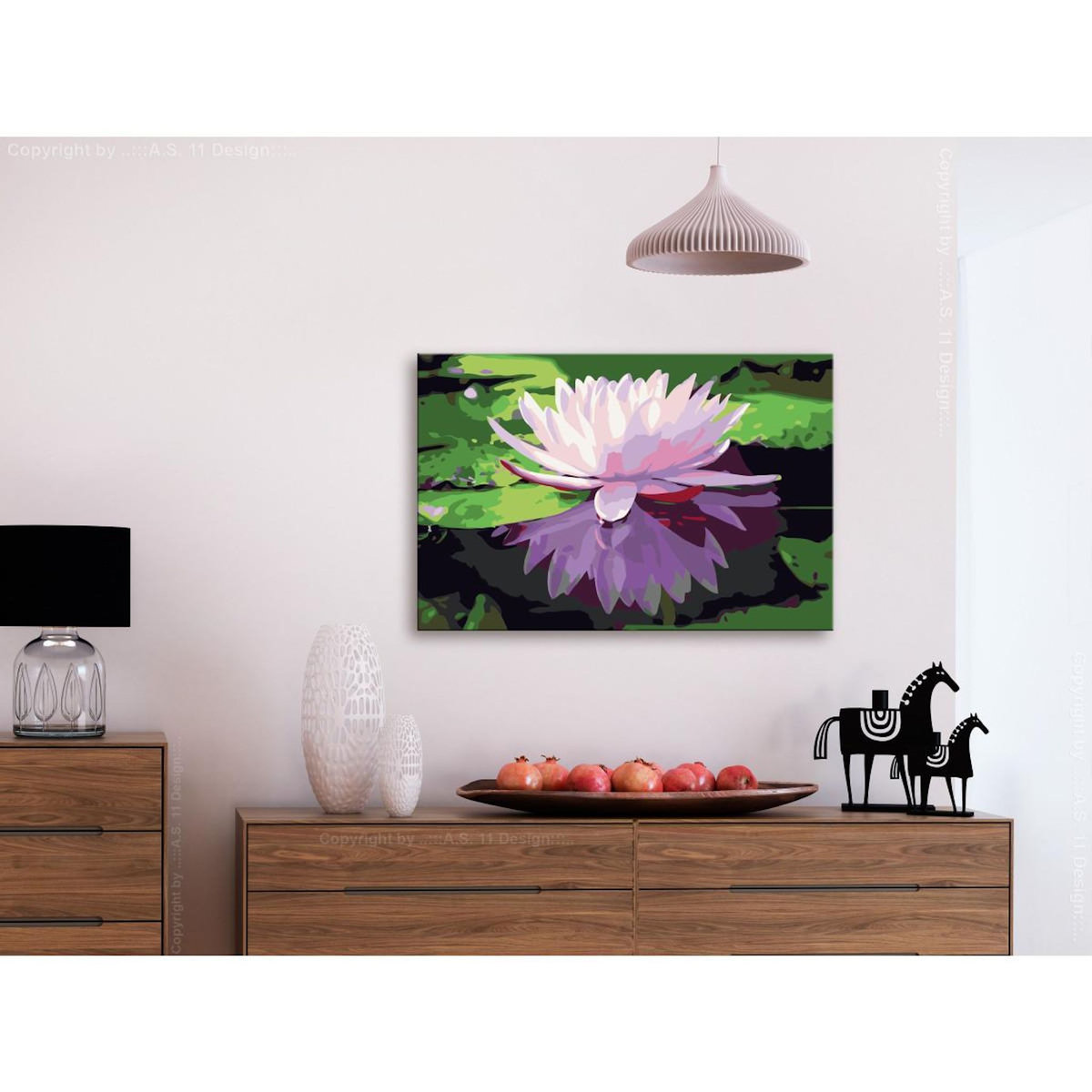 Paris Prix Tableau à Peindre Soi-Même  Nénuphar  40x60cm