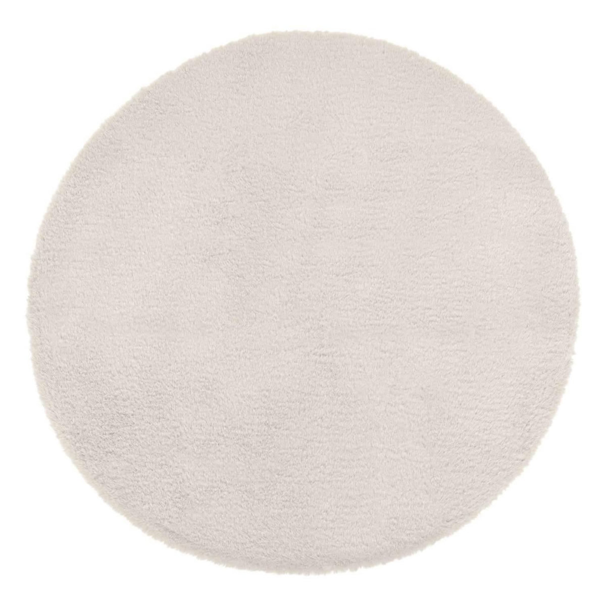 ATMOSPHERA Tapis rond extra doux - Diam 80 cm - Ivoire