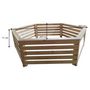 Voir la diapositive 8 : Habrita Habillage bois hexagonal pour spas et piscines gonflables - 2,63x2,09x0,71m