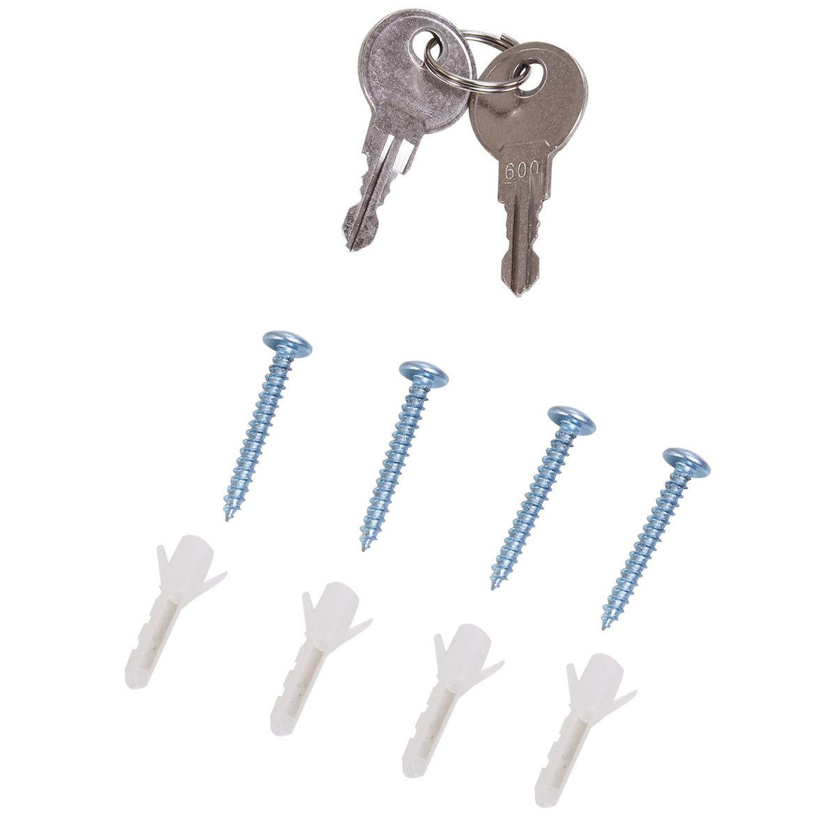 HOMCOM Armoire à pharmacie murale verrouillable 3 niv. acier inox