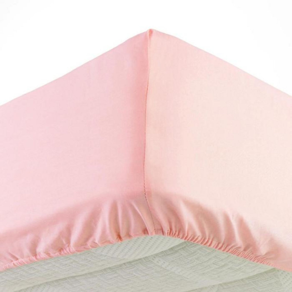 Paris Prix Drap Housse  Jersy  160x200cm Rose Dragée
