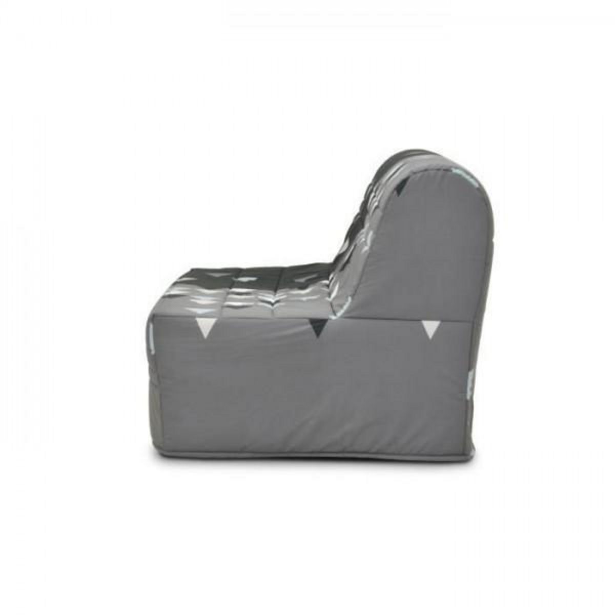 MARKET24 Banquette-lit BZ - Joe - Tissu Gris et noir - 2 places - L143 x P97 x H89cm - Matelas 9cm