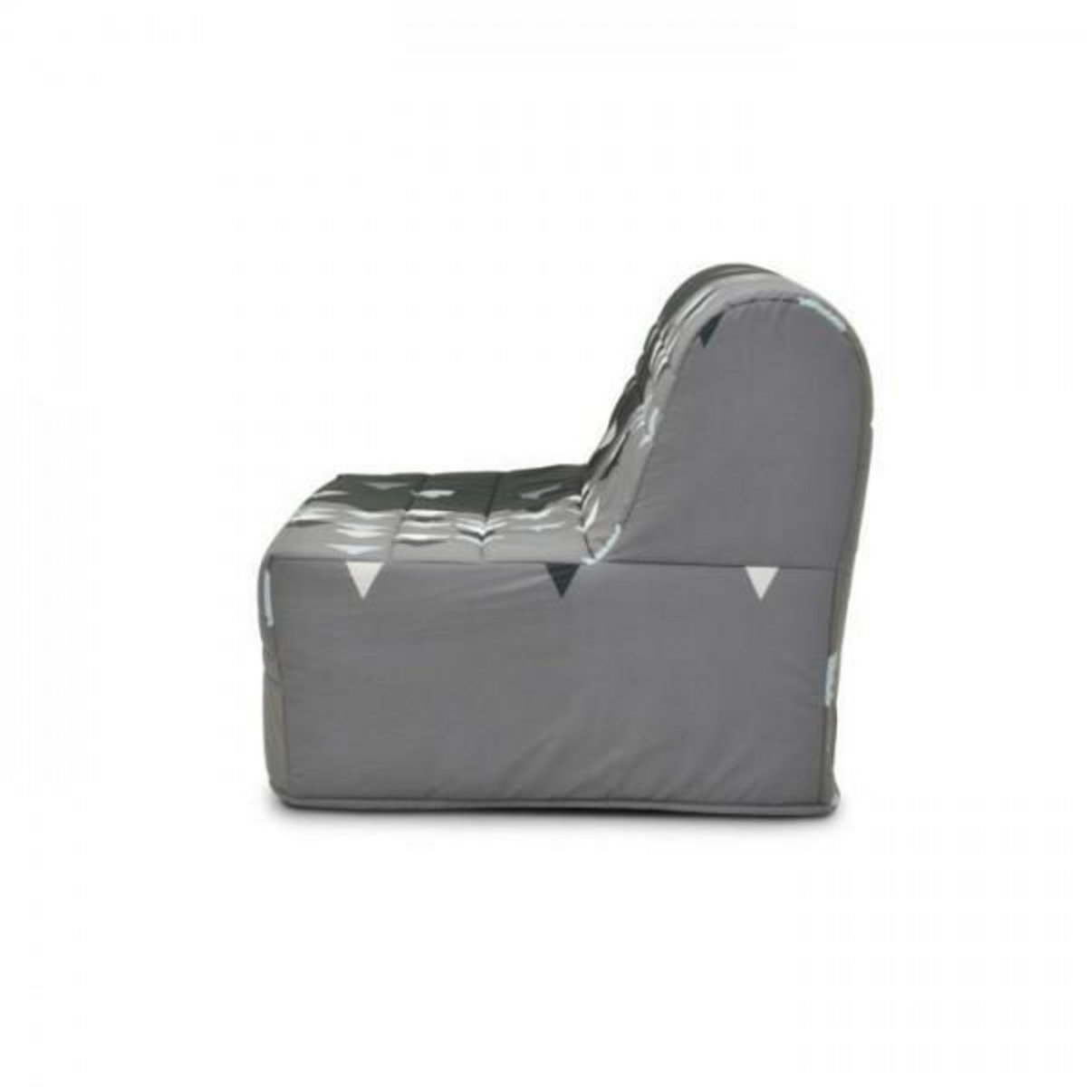 MARKET24 Banquette-lit BZ - Joe - Tissu Gris et noir - 2 places - L143 x P97 x H89cm - Matelas 9cm