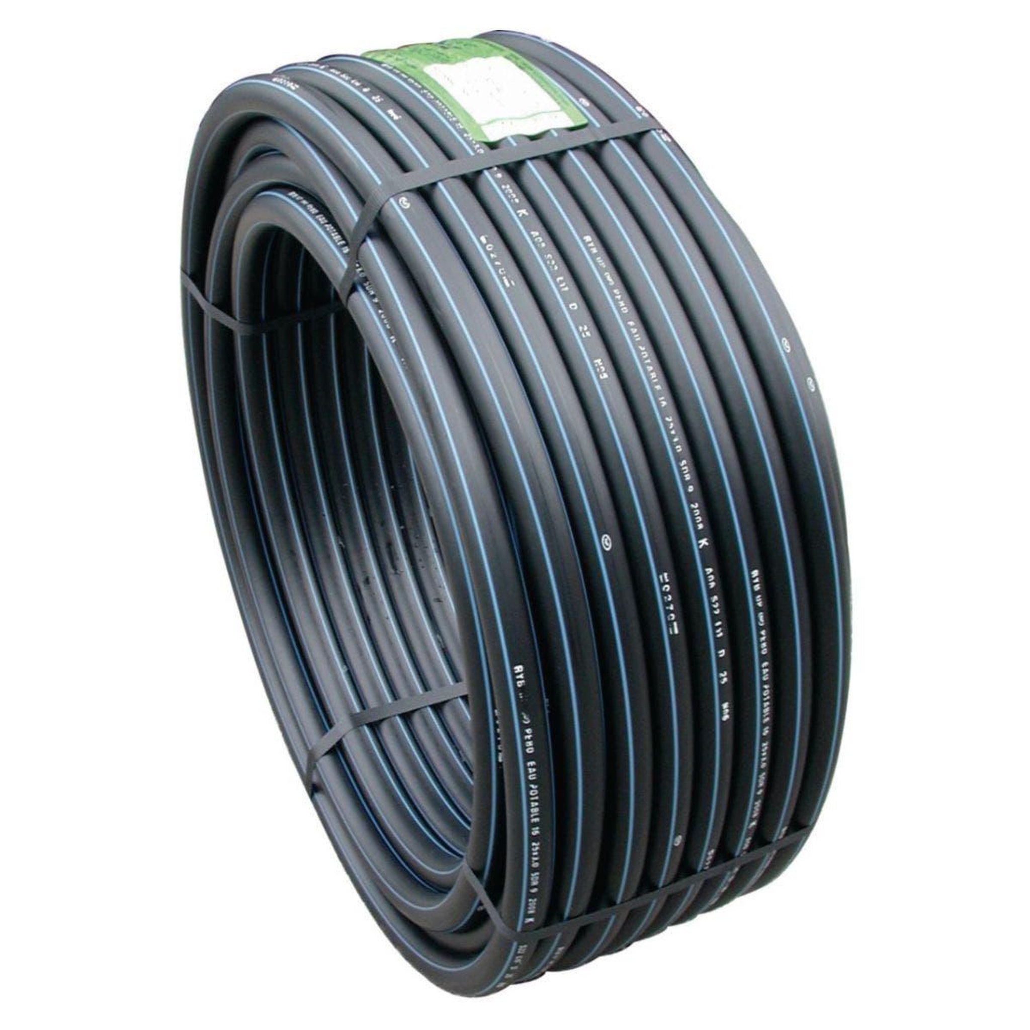 ELYDAN Gaine polybleu noir-bleu eau dn25 50m pn20